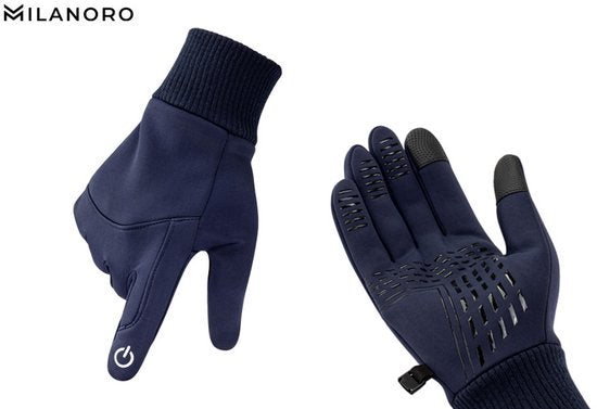 Milanoro – Wasser- und winddichte Handschuhe – Schwarz – L