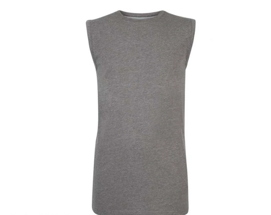 Pierre Cardin T-Shirt ohne Ärmel - Dunkelgrau - XXL