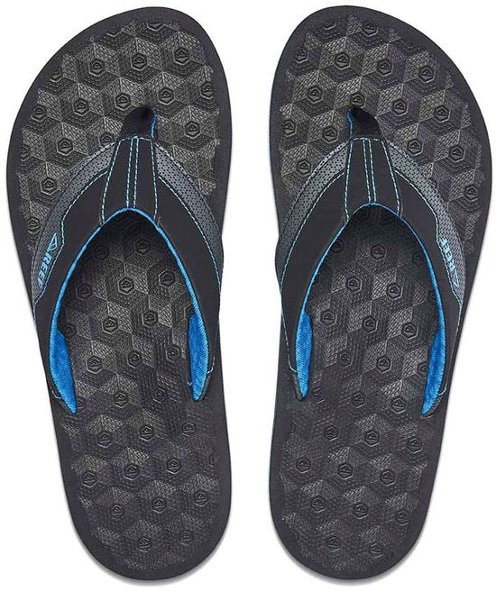 Reef The Ripper Herren-Flip-Flops – Schwarz/Blau – Größe 43