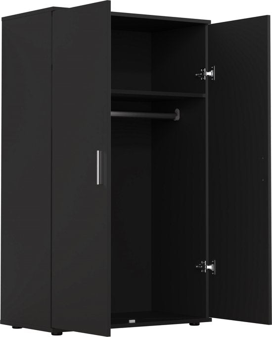 Kinderkleiderschrank - Hängeteil und Regal - 120 cm hoch