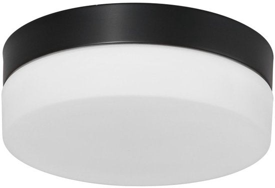 Deckenleuchte Ikaro 1362ZW Schwarz Ø 18 cm – Modern, Elektronik & Glas, Steinhauer