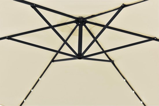 Sonnenschirm Brasilien - 3,5 m - Inkl. LED - Weiß