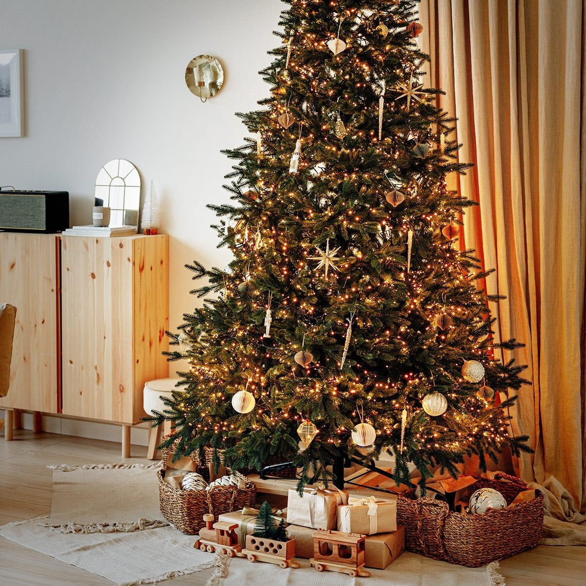 Nampook LED Weihnachtsbeleuchtung Mikrocluster – 1512 LEDs – Innen & Außen – 11 m – Warmweiß