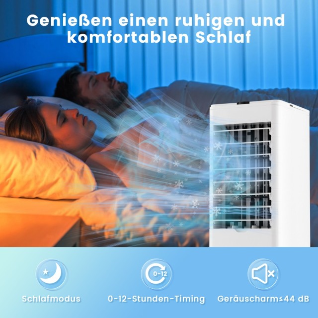 Coast 3-in-1-Luftkühler mit Ventilator und Luftbefeuchter – Timer – Weiß – 59 x 22 x 25,5 cm
