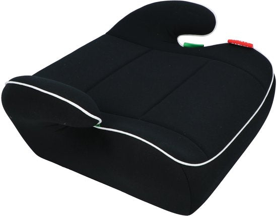 Carkids I-Size Sitzerhöhung Sam – Entspricht der Norm I-Size R-129 – Für Kinder von 125–150 cm – Abnehmbarer und waschbarer Bezug – Flexible Montage – Schwarz