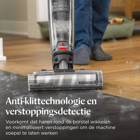 BISSELL CrossWave OmniForce Edge Select Akku-Staubsauger mit Wischfunktion – Fleckenentferner für Hartböden – Kabelloser Stabstaubsauger – 2-in-1-Staubsauger – Besonders leistungsstarker Motor mit 31 aW – ZeroGap-Technologie – 3999 N