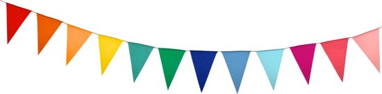 a sunny day birthday girlande - fahnenleine stoff geburtstag - geburtstagsdekoration - 100% baumwolle - geburtstagsdekoration - nachhaltige partydekoration - stoffgirlande - fahnenleine 10 meter - fahnenleine bunt - geburtstagsdekoration