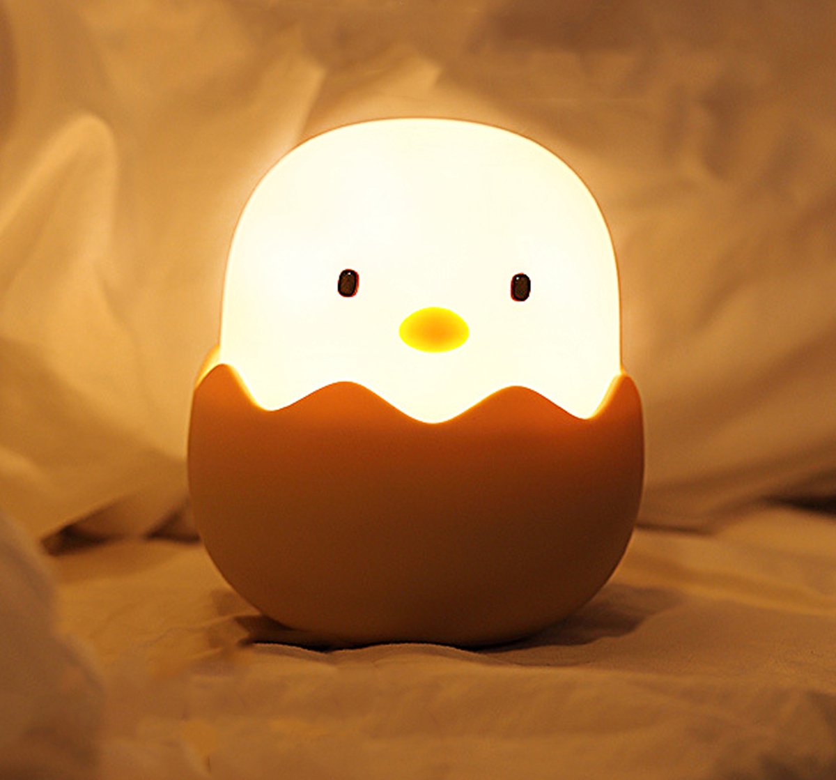 Sleepy Friends Sleepy Friends Kinder-Nachtlicht Küken - USB Wiederaufladbar - Dimmbares Nachtlicht Baby & Kind - Grau - 95 x 97 x 100 mm
