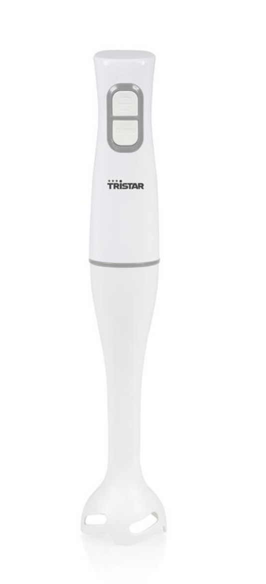 Tristar MX-4850KL Stabmixer 350 W – 2 Geschwindigkeitsstufen – Edelstahl-Schneidemesser – Weiß