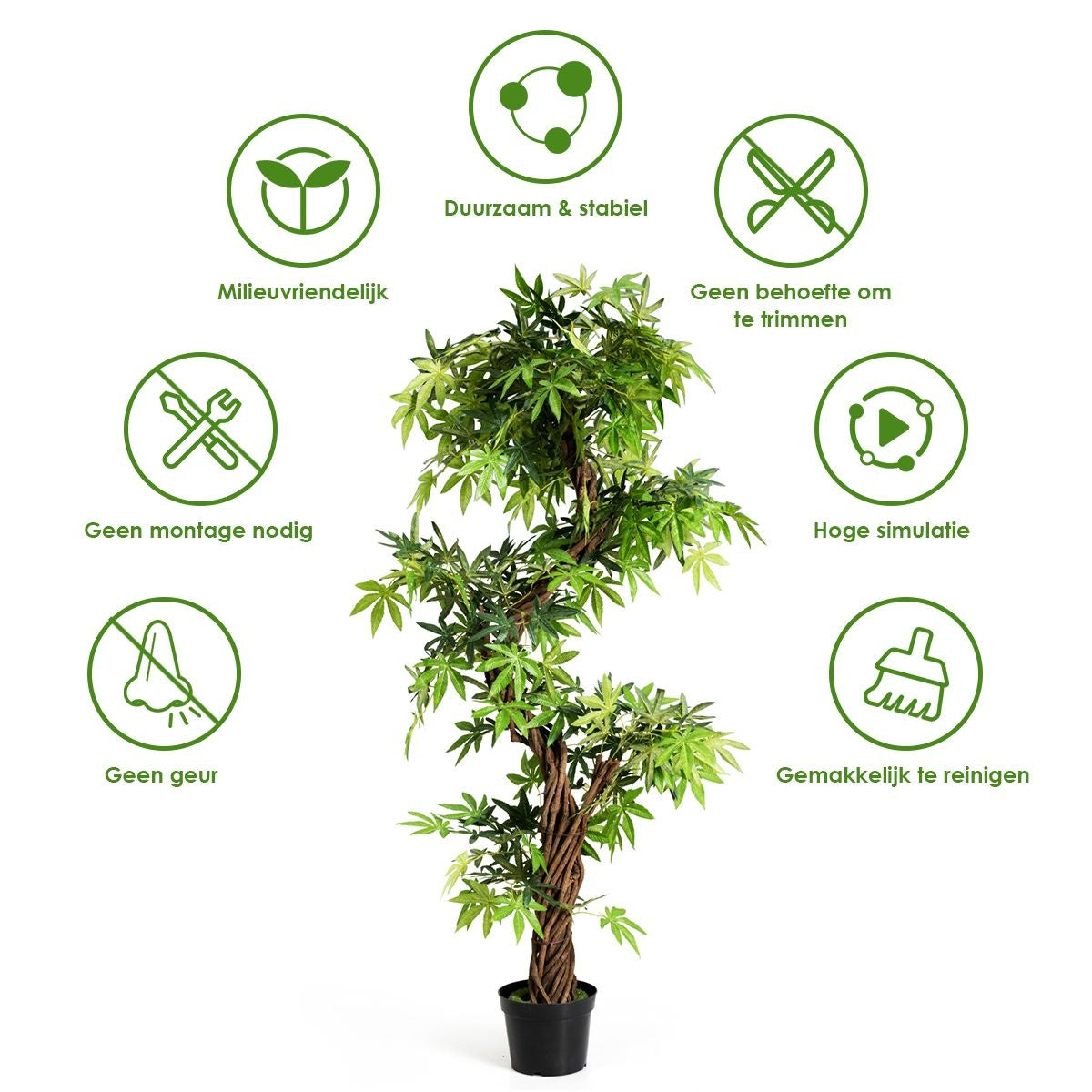 Coast Art Bonsai - PVC - 160 cm - Für den Innen- und Außenbereich