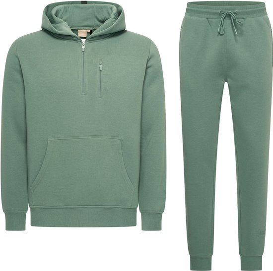 Mario Russo Trainingsanzug Achilles – Hausanzug – Jogginganzug – Kapuzenpullover – Duck Green