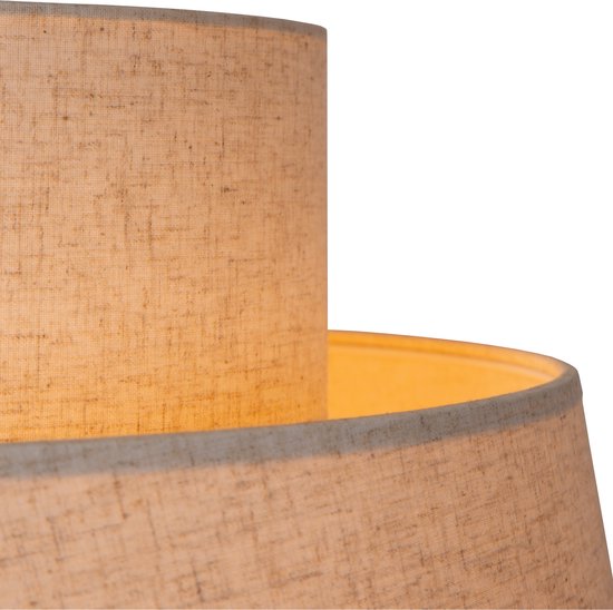 Lucide TRIBUTE – Hängeleuchte – Ø 60 cm – 1xE27 – Beige – Japandi