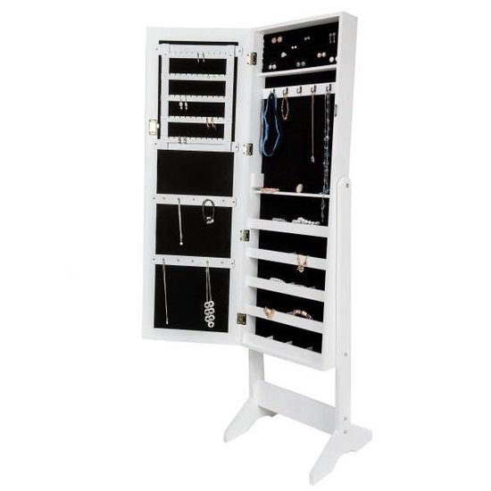 tectake - Vitrinekast - wit - MDF