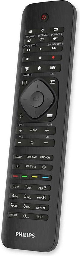 Philips Fernbedienung - Philips TV SRP4000/10 - Universal-Fernbedienung für Philips TV - Schwarz