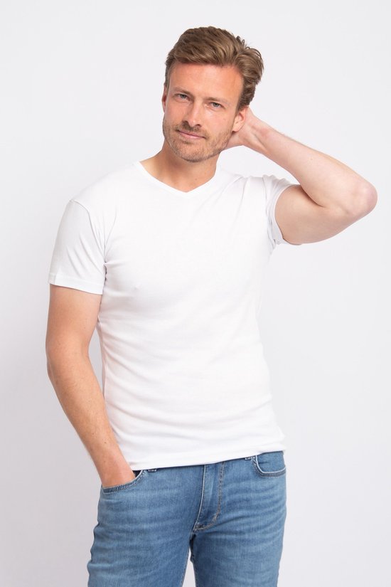 Alan Red – Vermont T-Shirt mit V-Ausschnitt, weiß, 3er-Pack – Herren – Größe XL – Regular-Fit