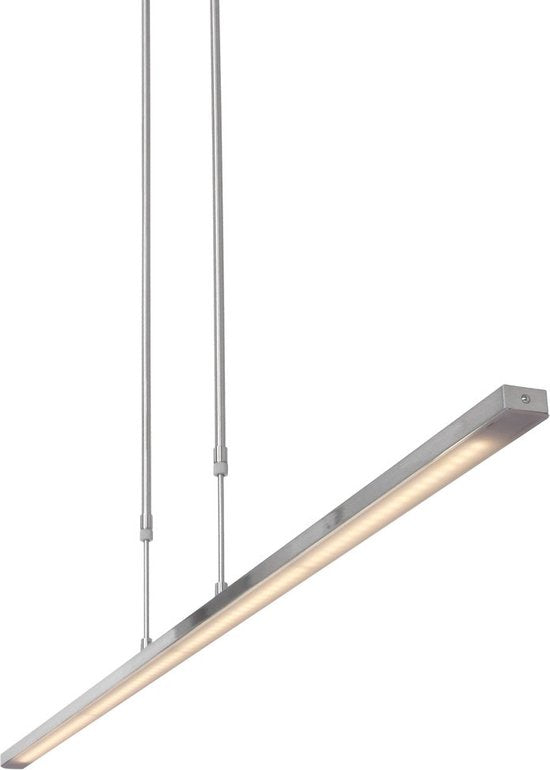 Steinhauer Zelena LED Hängeleuchte – Dimmbar – Stahl – 122 x 8 x 82–117 cm (LxBxH)