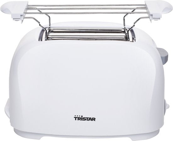 Tristar Toaster BR-1013 – 800 W – 6 Bräunungsstufen – 2 Toastschlitze für 2 Scheiben Brot – Weiß