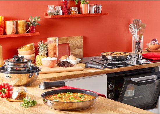 Tefal Ingenio Emotion ON Pfannenset - 20-teilig - Für alle Wärmequellen geeignet - Pfannenset Induktion - Edelstahl - PFOA frei