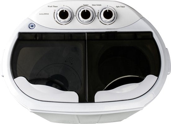 Salora WMR3700TWIN - Mini-Waschmaschine - Kompakte Waschmaschine - Kleine Waschmaschine - Mini-Waschmaschine mit Zentrifuge