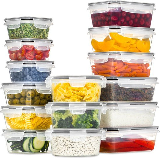 Stosh - Meal Prep Trays - Gefrierschalen - Lebensmittelbehälter - 16 Stück - BPA frei - Kunststoff