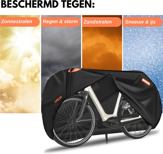 Vertrex Universal Bicycle Cover - Ultra Strong & Waterproof Oxford - Geeignet für 1 bis 2 Fahrräder - Inklusive Aufbewahrungstasche