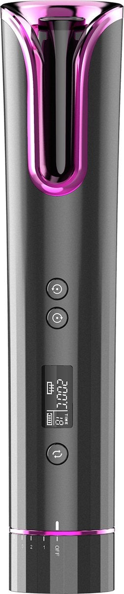 MoreWomenÂ® Automatischer Lockenstab - Kabelloser Lockenstab - 150Â°C-200Â°C - Wiederaufladbar & mit Einsätzen