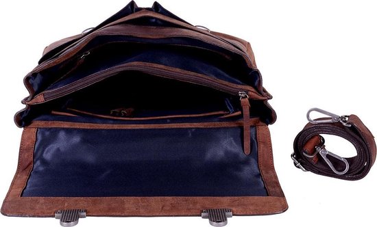 DSTRCT Wall Street A4-Laptoptasche – 15,4 Zoll – Braun