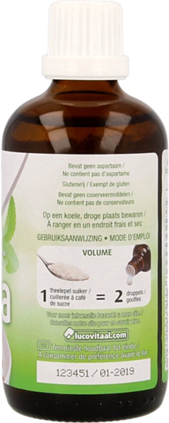 Lucovitaal Stevia flüssig – 100 ml – Nahrungsergänzungsmittel