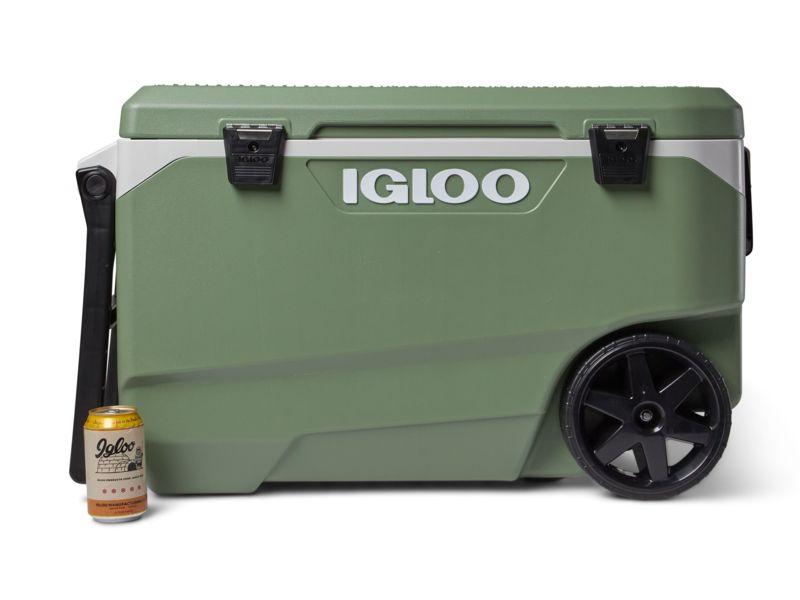Igloo EcoCool Latitude 90 Roller-Kühlbox – 85 Liter – Vintage Green