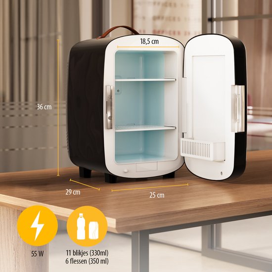 Tristar KB-7610 - Mini-Kühlschrank - 10 L - Make-up-Pflege-Kühlschrank - Gaming-Kühlschrank - Camping-Kühlschrank - 12/230V