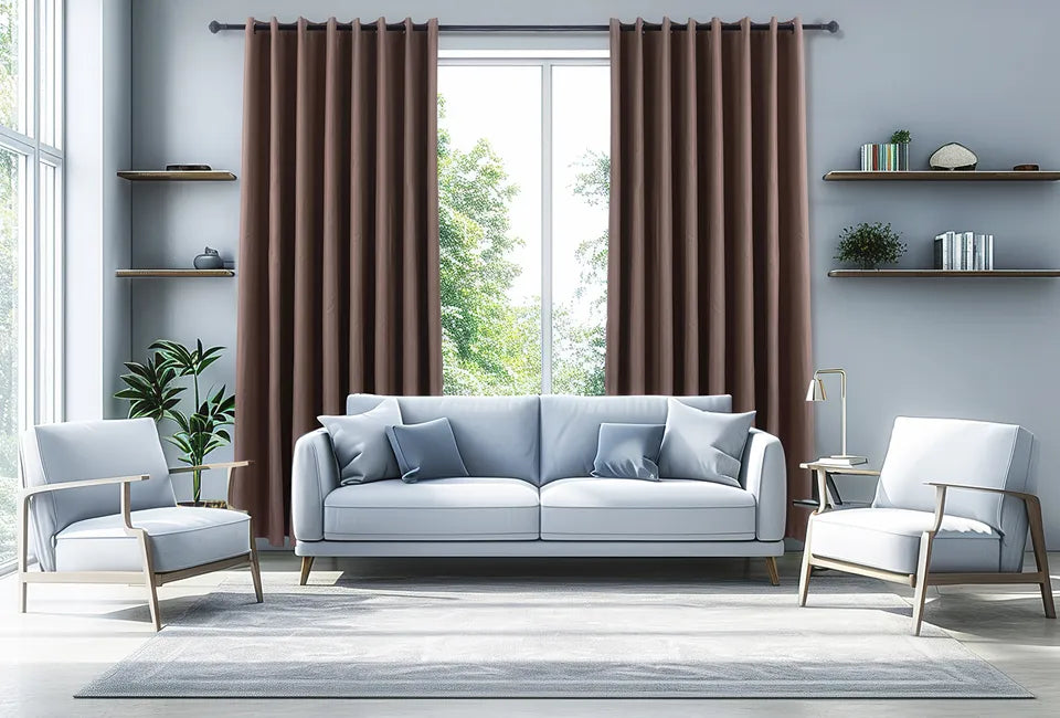 Home&Comfort Verdunkelungsvorhang 150 x 260 cm – mit Haken – Taupe