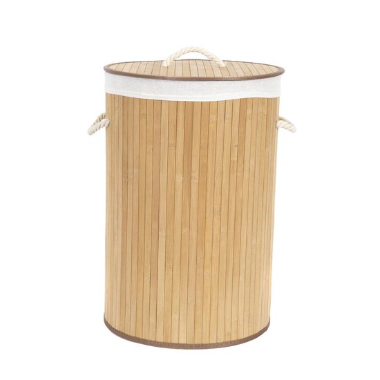 Compactor Wäschekorb aus Bambus, 40 × 60 cm, braun