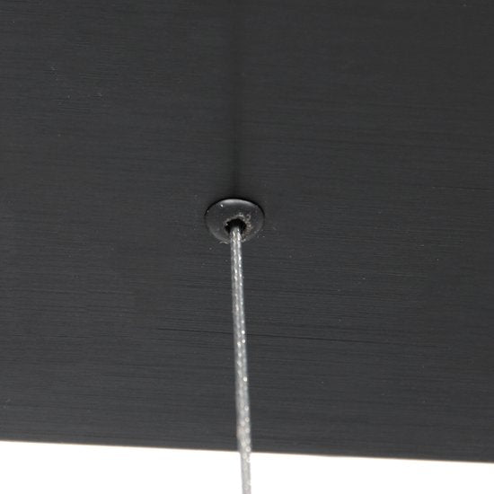Hängeleuchte Bloc 3296ZW Schwarz, höhenverstellbar, aus Glas und Metall – Steinhauer, 120 cm, mit LED-Modul und Dimmfunktion