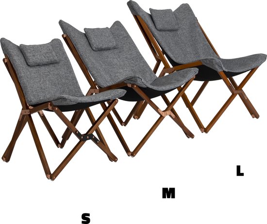 Bo-Camp – Urban Outdoor – Liegestuhl – Bloomsbury – M – Oxford-Polyester – Grau