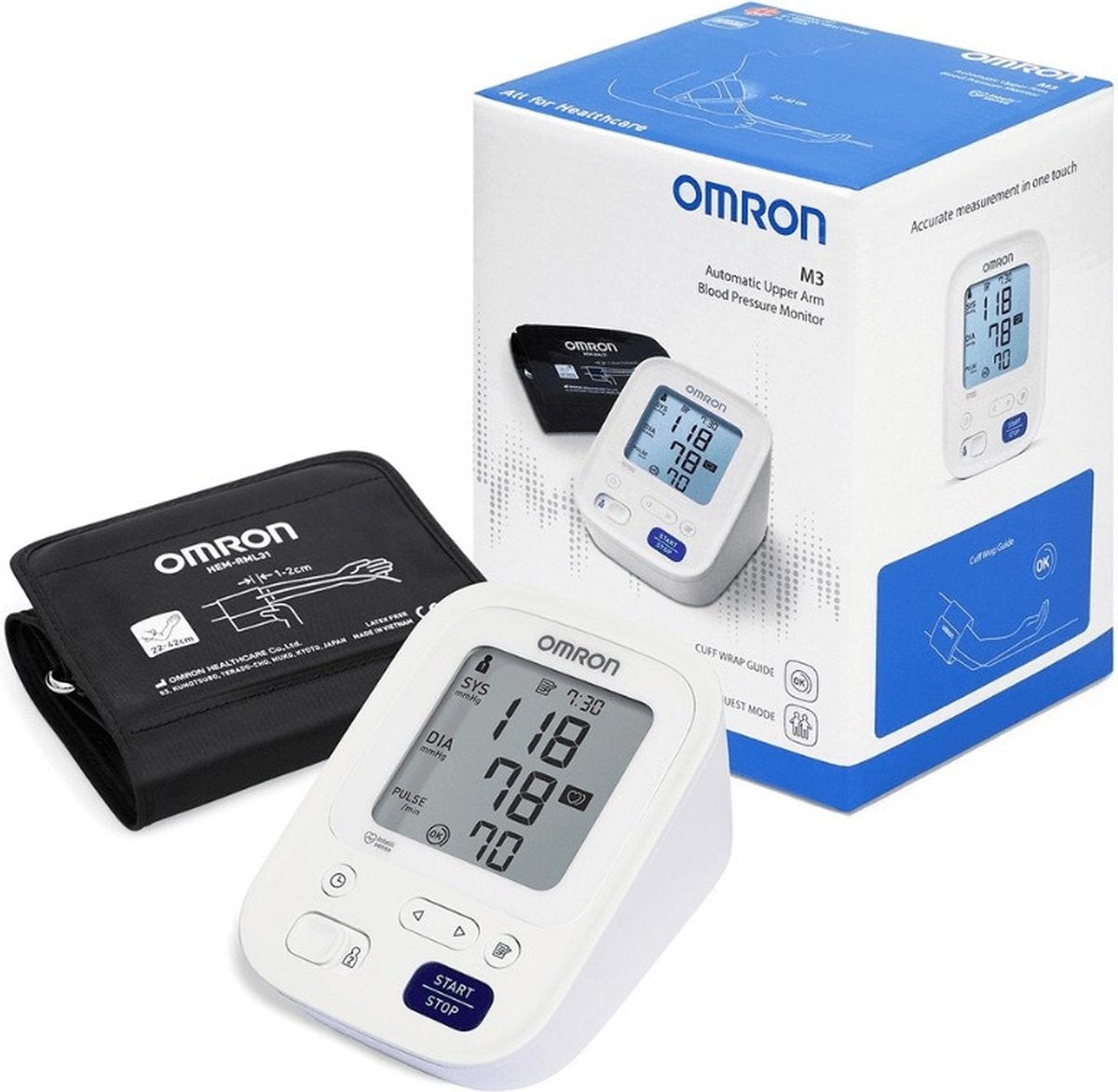 Omron M3 Comfort - Oberarm-Blutdruckmessgerät