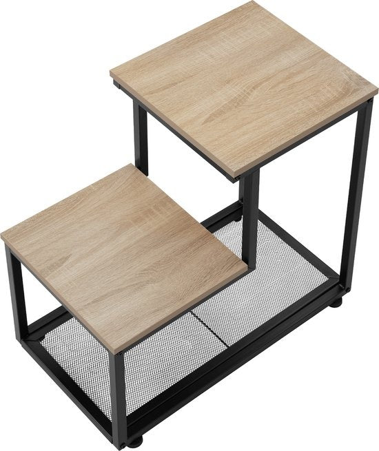 tectake -Beistelltisch Halifax - Couchtisch - Industrieleuchte - 404272