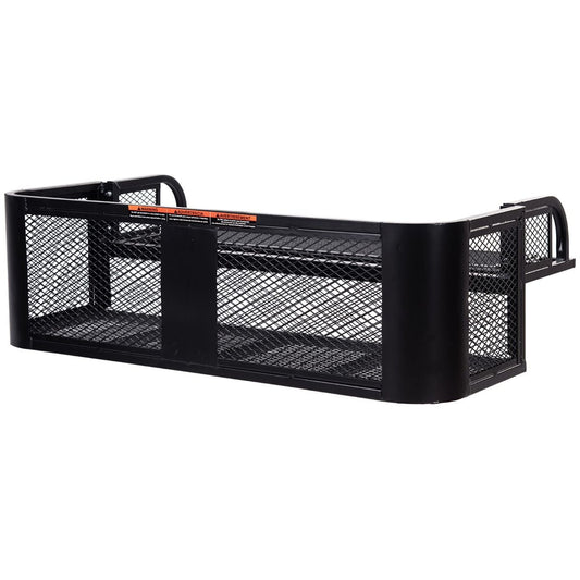 Coast Metall-Gepäckkorb für ATVs mit Mesh-Design - großer Stauraum auf 2 Ebenen - 104 x 67 x 31,5 cm - Schwarz