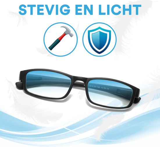 SBVR - Blaulichtbrille - Stärke +1 - Blaulichtbrille - Computerbrille - Bildschirmbrille - Unisex