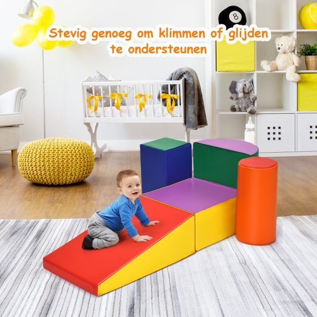 Coast Crawl and Climb Foam Play Set Colourful Fun Foam Play Set 5-teilig Lightweight Interactive Set Colourful