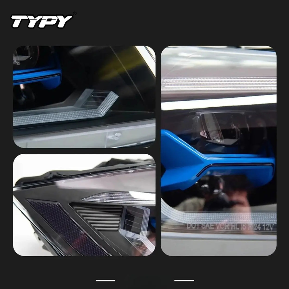 TYPY LED-Scheinwerferset für BMW 3er E90 2005–2012 – 2 Stück – Dynamisches Blinklicht