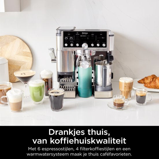 Ninja Luxe Café PRO Espresso- und Filterkaffeemaschine mit Milchaufschäumer – ES701EU