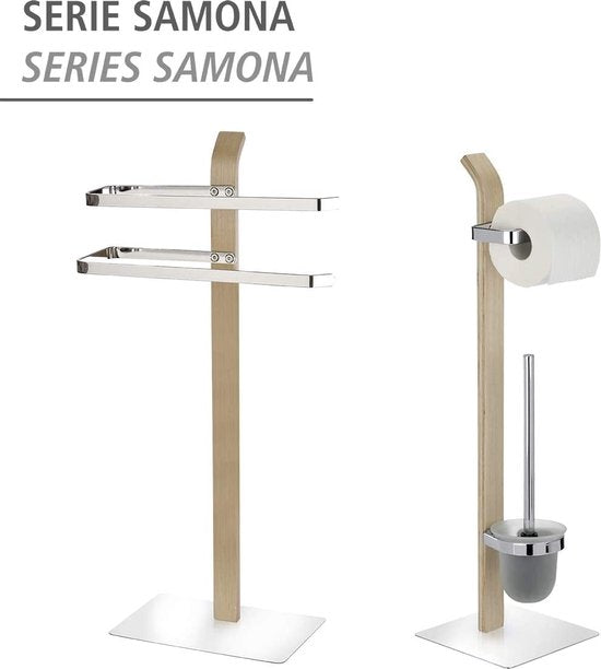 Stand-WC-Set Samona Nature, Toilettenbürstenhalter