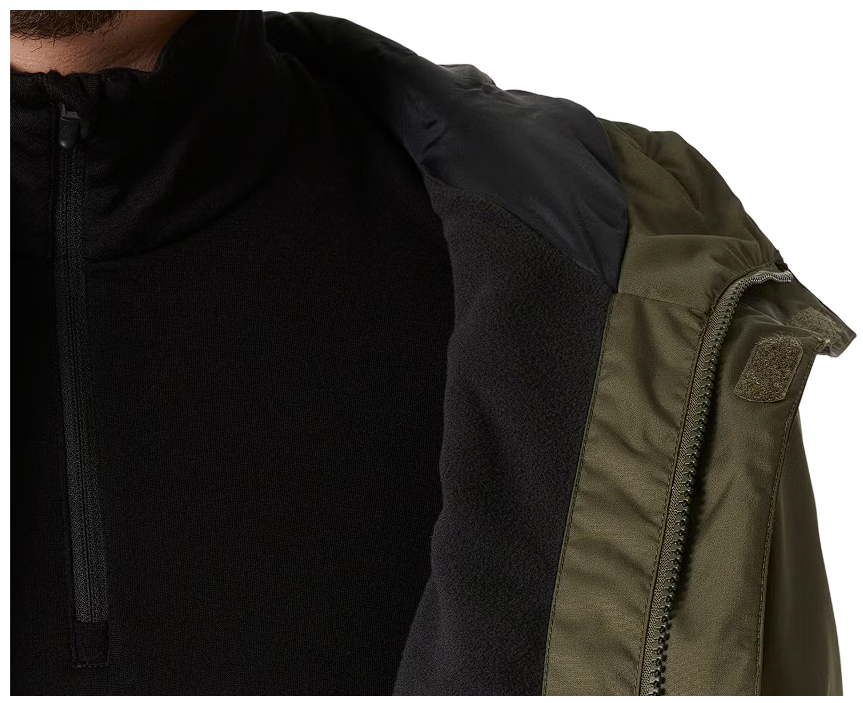 Helly Hansen - Vancouver Fleece gefütterte Jacke - Größe XXL & Helly Tech Protection - Wasserdicht & Winddicht - Für Männer - Utility Green Polyester