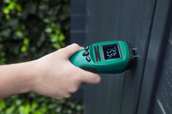 VONROC PRO Feuchtemessgerät - Professioneller Einsatz - Präzise - Kontrastreiches LCD mit Hintergrundbeleuchtung