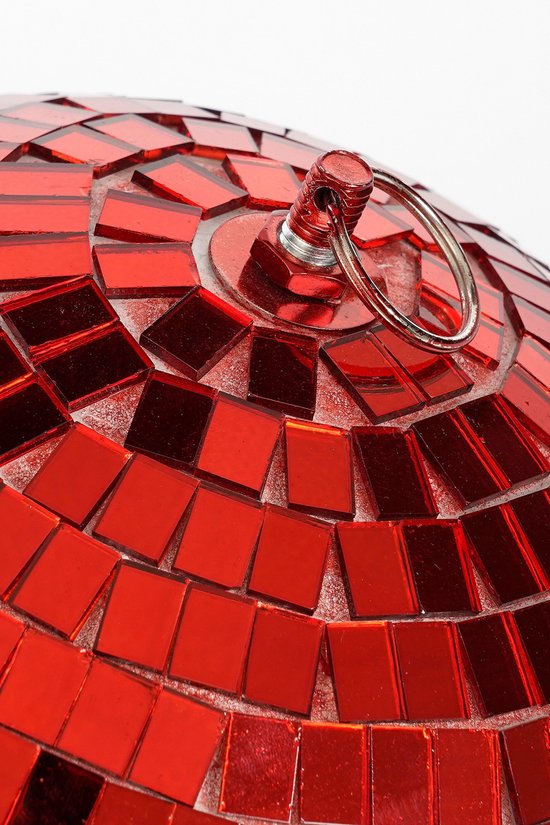 Mica Decorations Weihnachts-Discokugel – Ø 30 cm – Rot