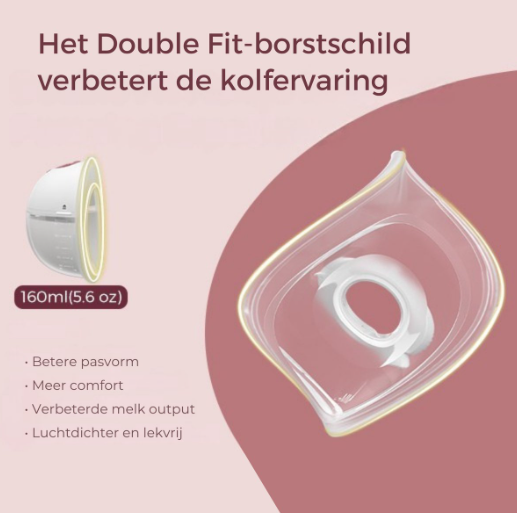 Momcozy M5 Handsfree-Milchpumpe, 2er-Set – Weiß/Grau – Elektrisch, 3 Modi, 9 Saugstufen