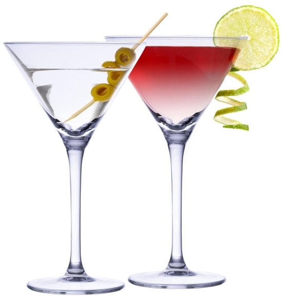 Martini-Cocktailgläser – Glas – 4 Stück – 220 ml – Cocktailgläser – Cocktails trinken – Cocktails