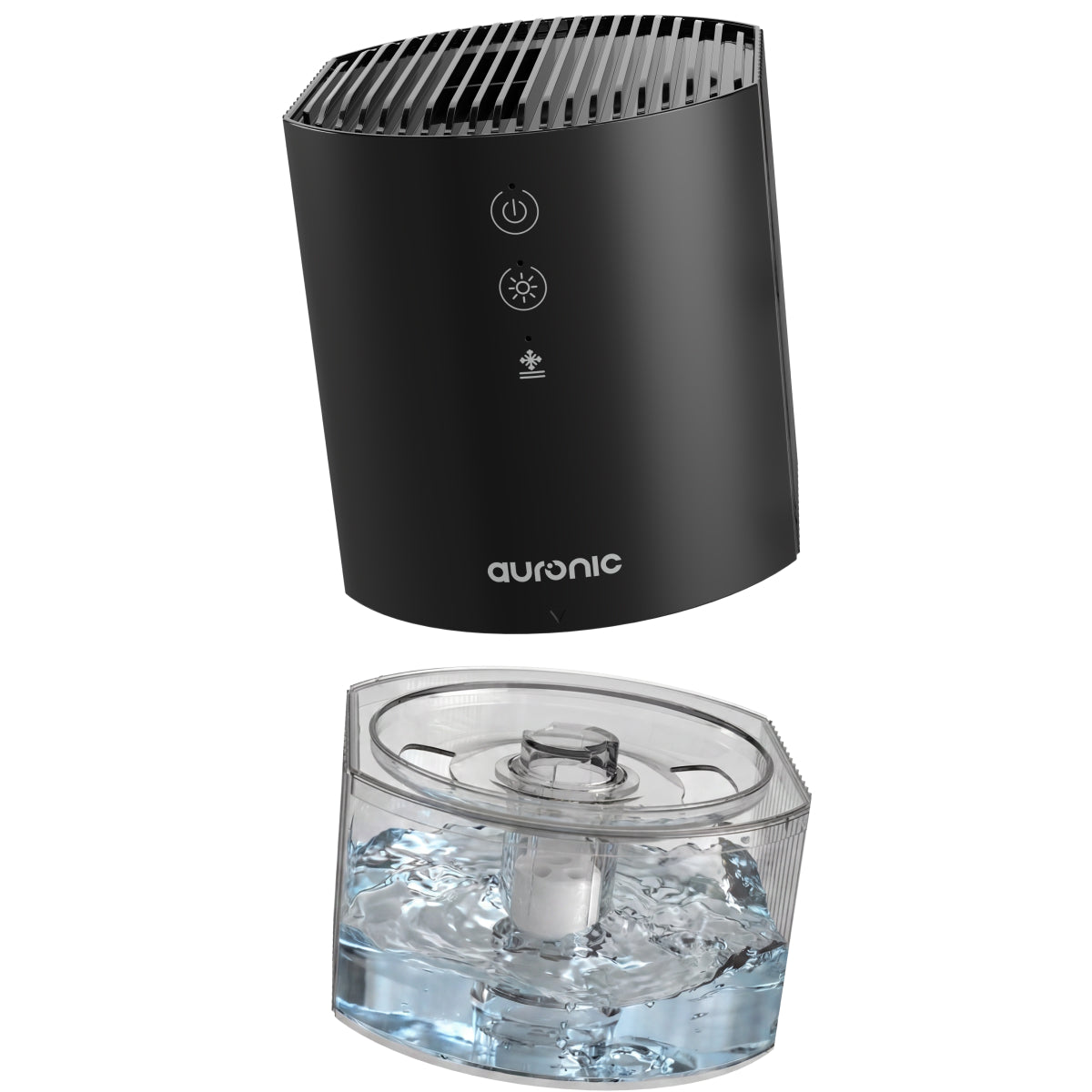 Auronic Luftentfeuchter Mini XS – 900 ml – 23 W – Bis zu 240 ml/Tag – Leise <40 dB