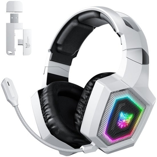 Onikuma GT806 Headset – kabelgebunden und kabellos, Kopfbügel, Gaming, Bluetooth, weiß