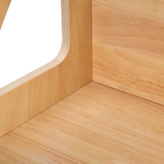 Sunny Liv Lern-Turm „Naturel“ – Montessori-inspiriertes Küchenhilfsmittel aus Holz – Verstellbarer Kinder-Küchenturm – Sicheres und pädagogisches Spielzeug